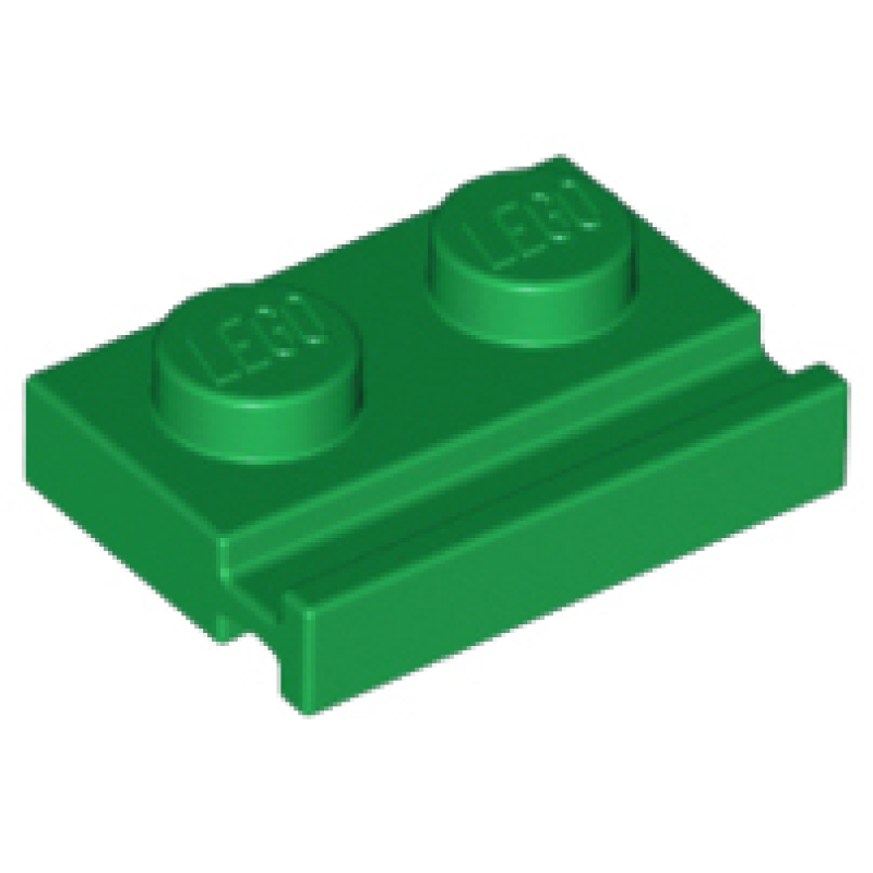 Plaat, Aangepast 1x2 met geleider Green